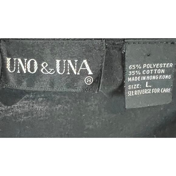 Vintage 80s 90s Women’s Top Embellished Seauin Beads Shoulder Pads Uno Una Sz L - Picture 9 of 9